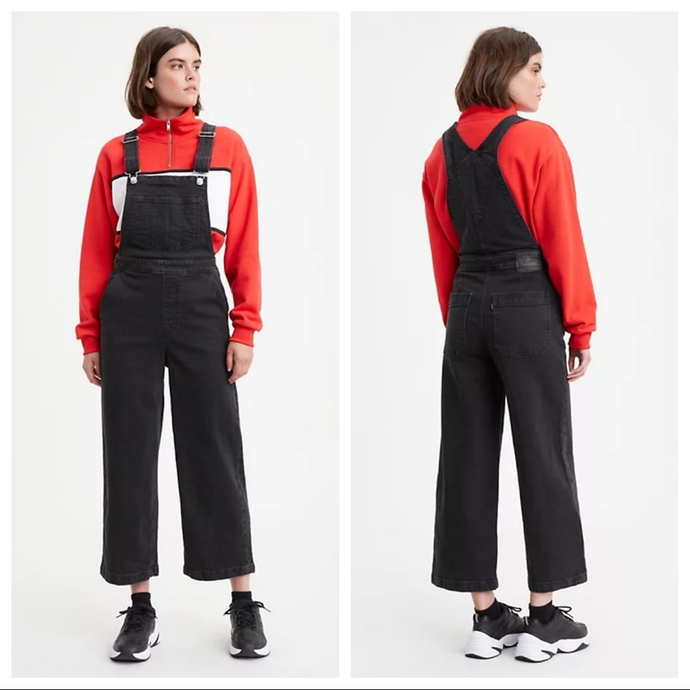 Levi Ribcage Wide Leg Overalls